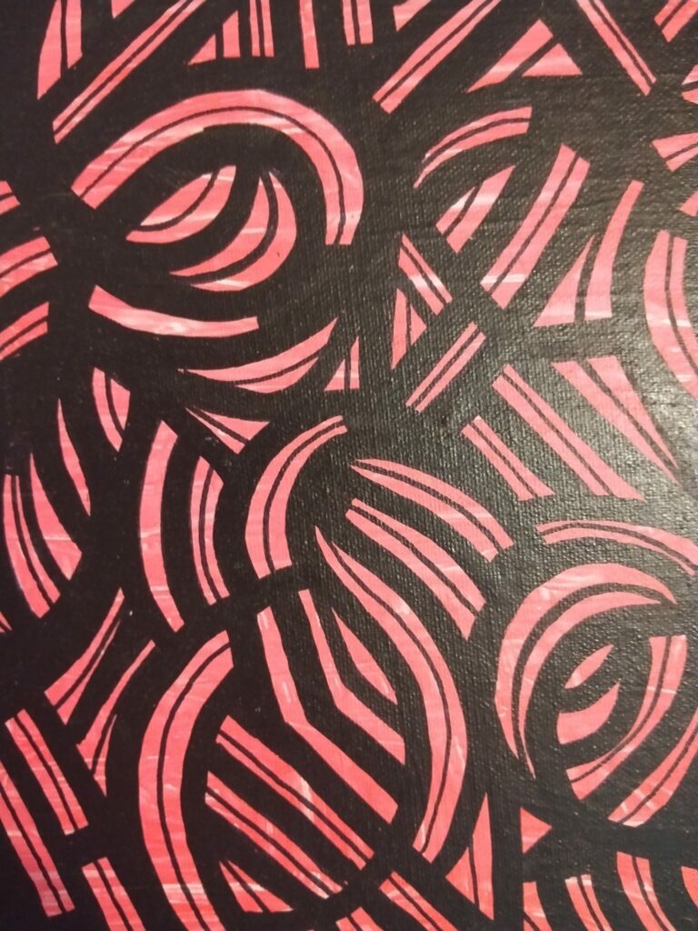 OEUVRE ORIGINALE ACRYLIQUE .5X29. CM ( )