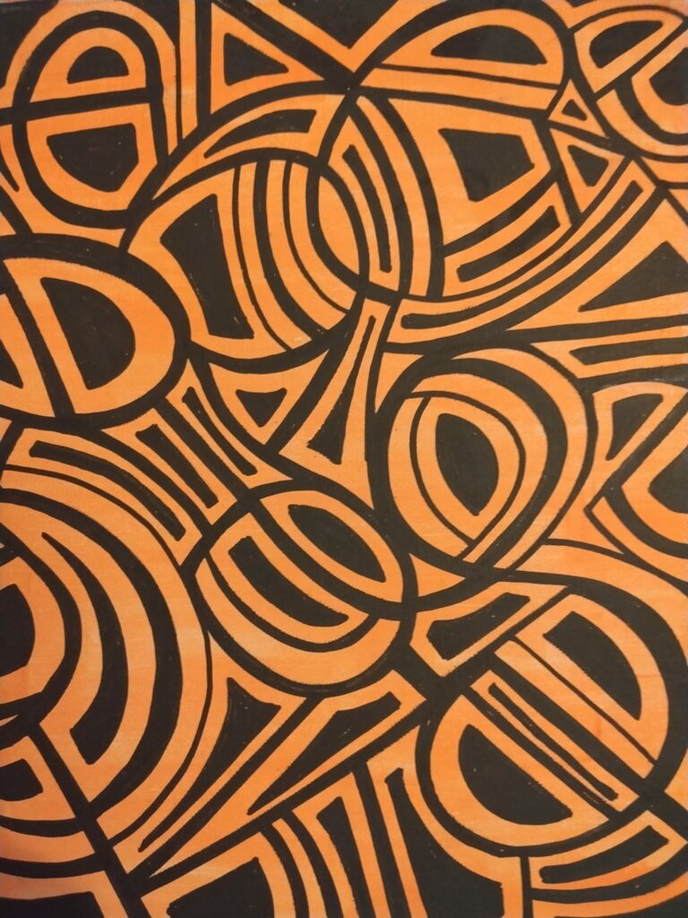 OEUVRE ORIGINALE ACRYLIQUE .5X29. CM