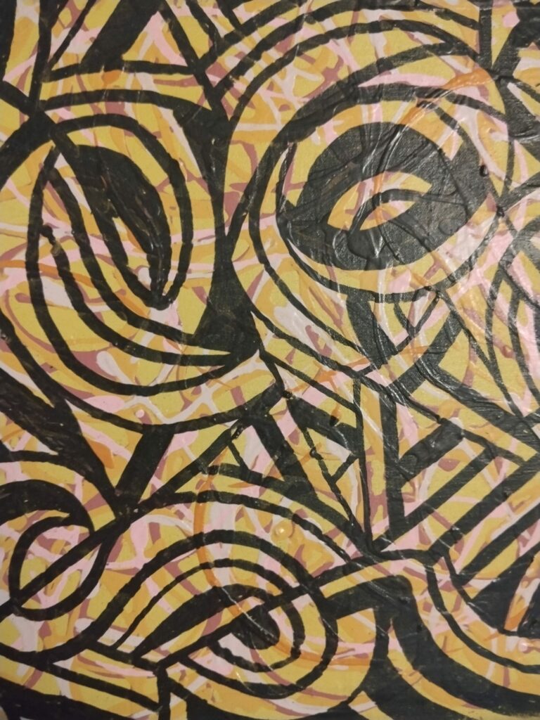 OEUVRE ORIGINALE ACRYLIQUE .5X30. CM