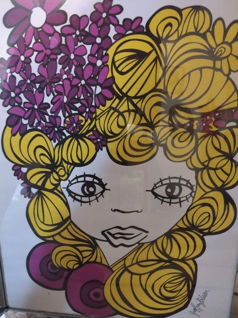 Oeuvre edition impression 88x68cm cadre MIROIR edition
