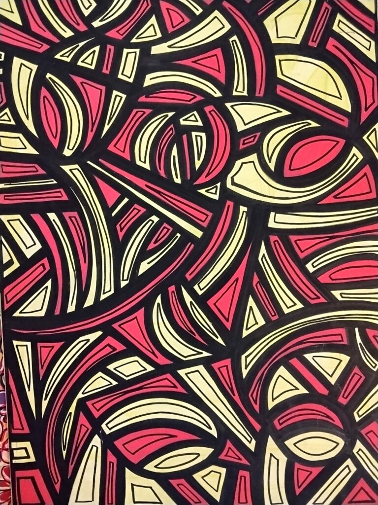 Oeuvre originale acrylique .5x69. cm