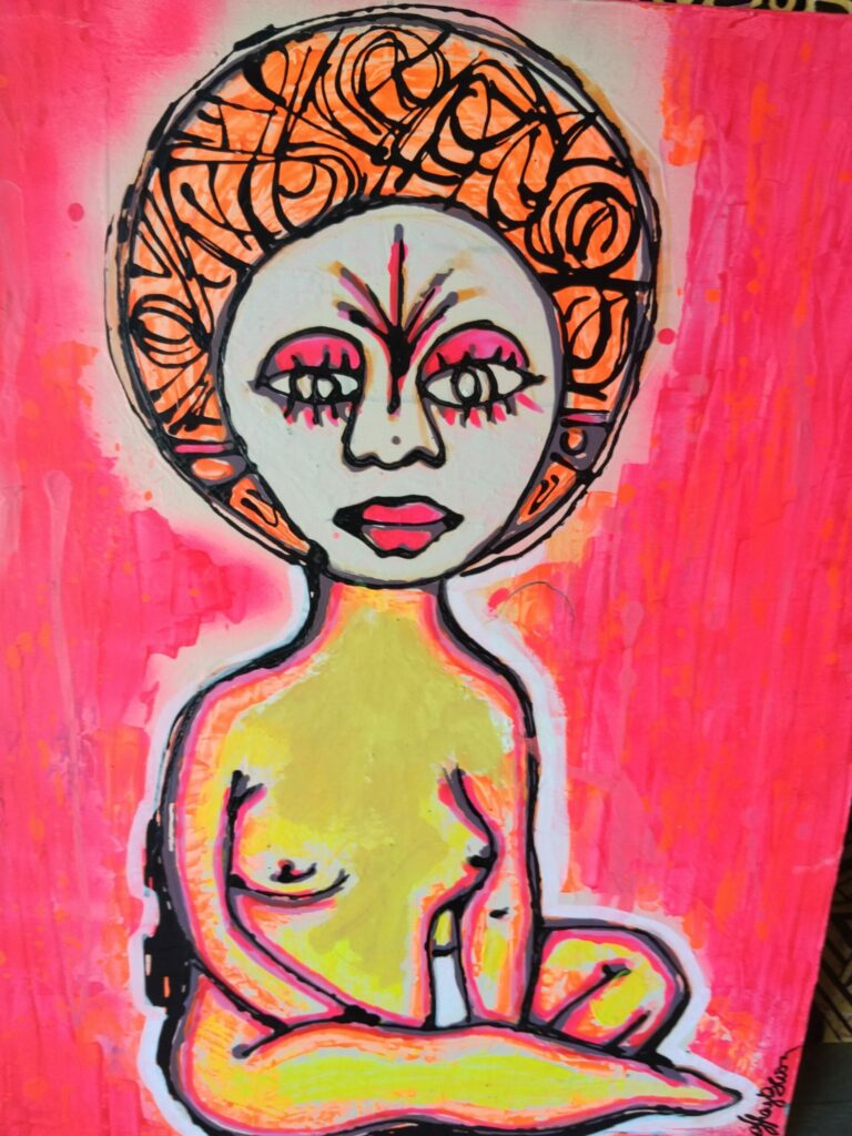 Oeuvre originale acrylique 54x75cm