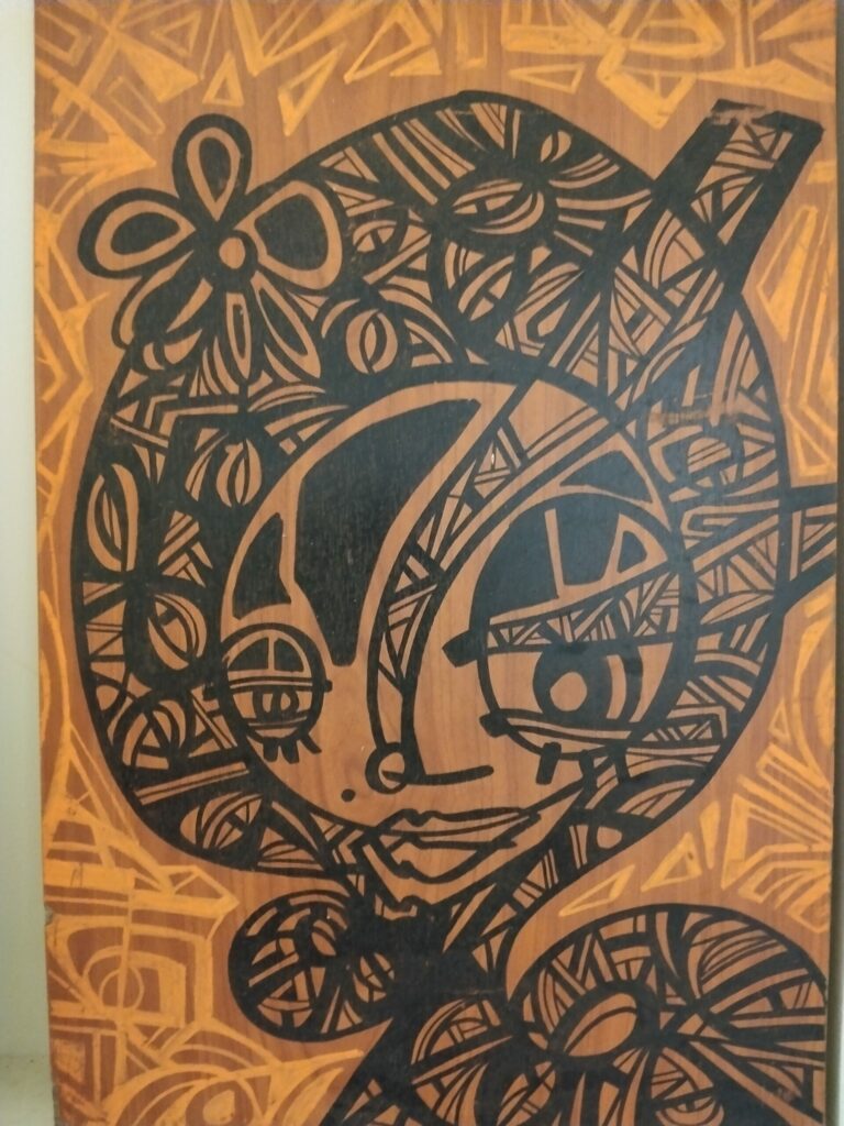Oeuvre originale acylique sur bois cm